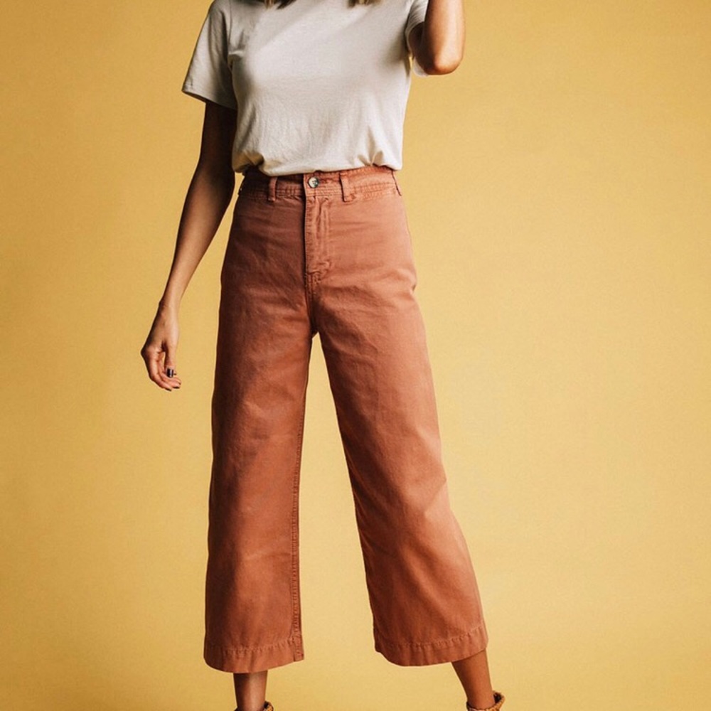 Brand new Free people patti crop wide leg pant!